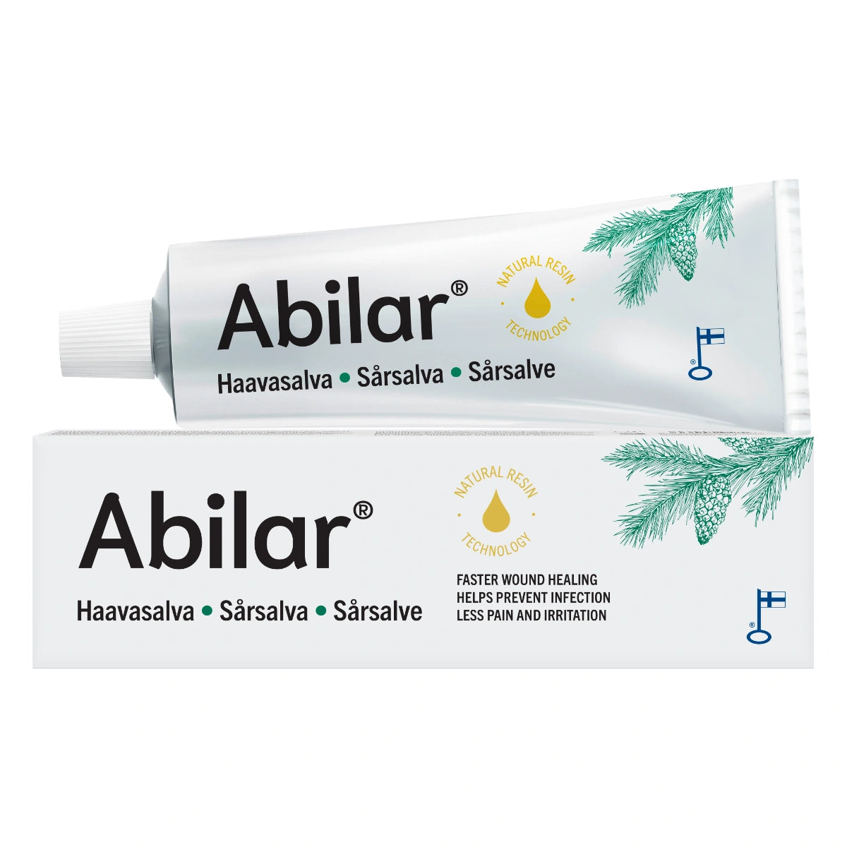 Abilar Haavasalva sisältää 10% kuusenpihkaa