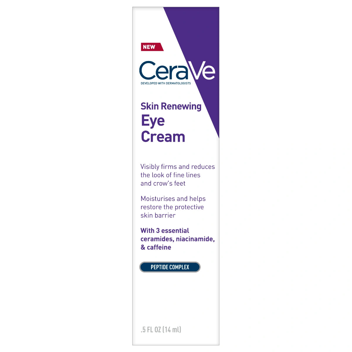 CeraVe Skin Renewing Eye Cream silmänympärysvoide sisältää kofeiinia, keramideja ja niasiiniamidia