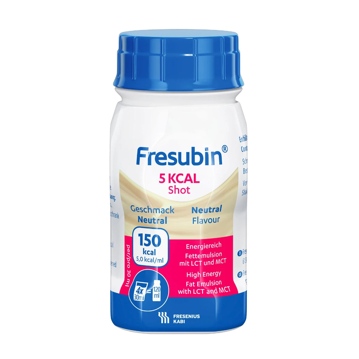 FRESUBIN 5 kcal Shot neutraali 4x120 ml täydennysravintovalmiste