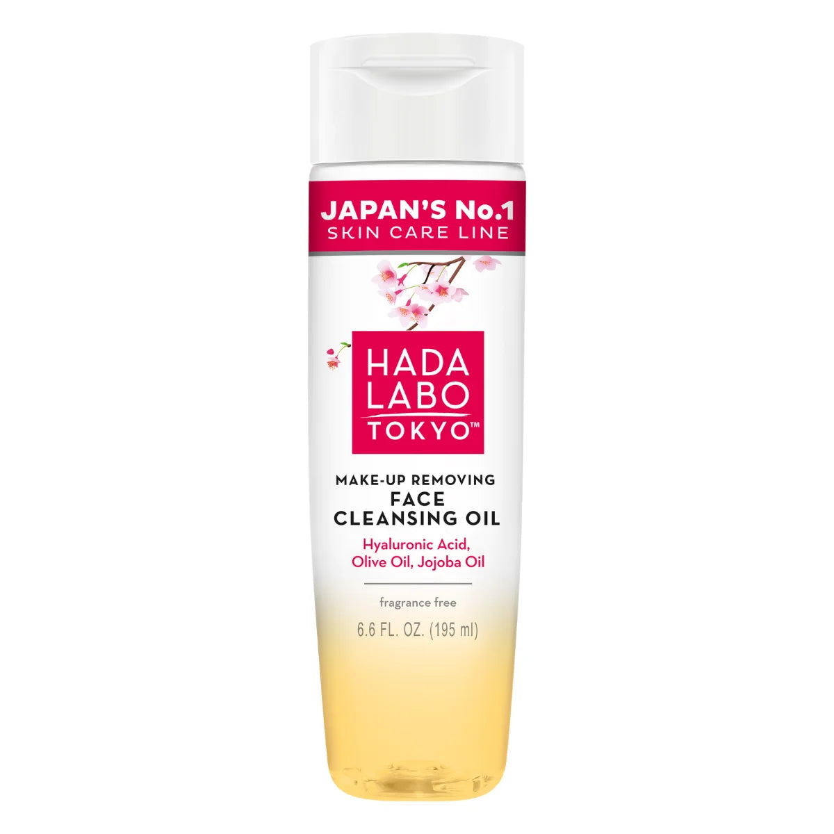 HADA LABO Make-Up Removing Face Cleansing Oil 195 ml – hellävarainen, hajusteeton puhdistusöljy
