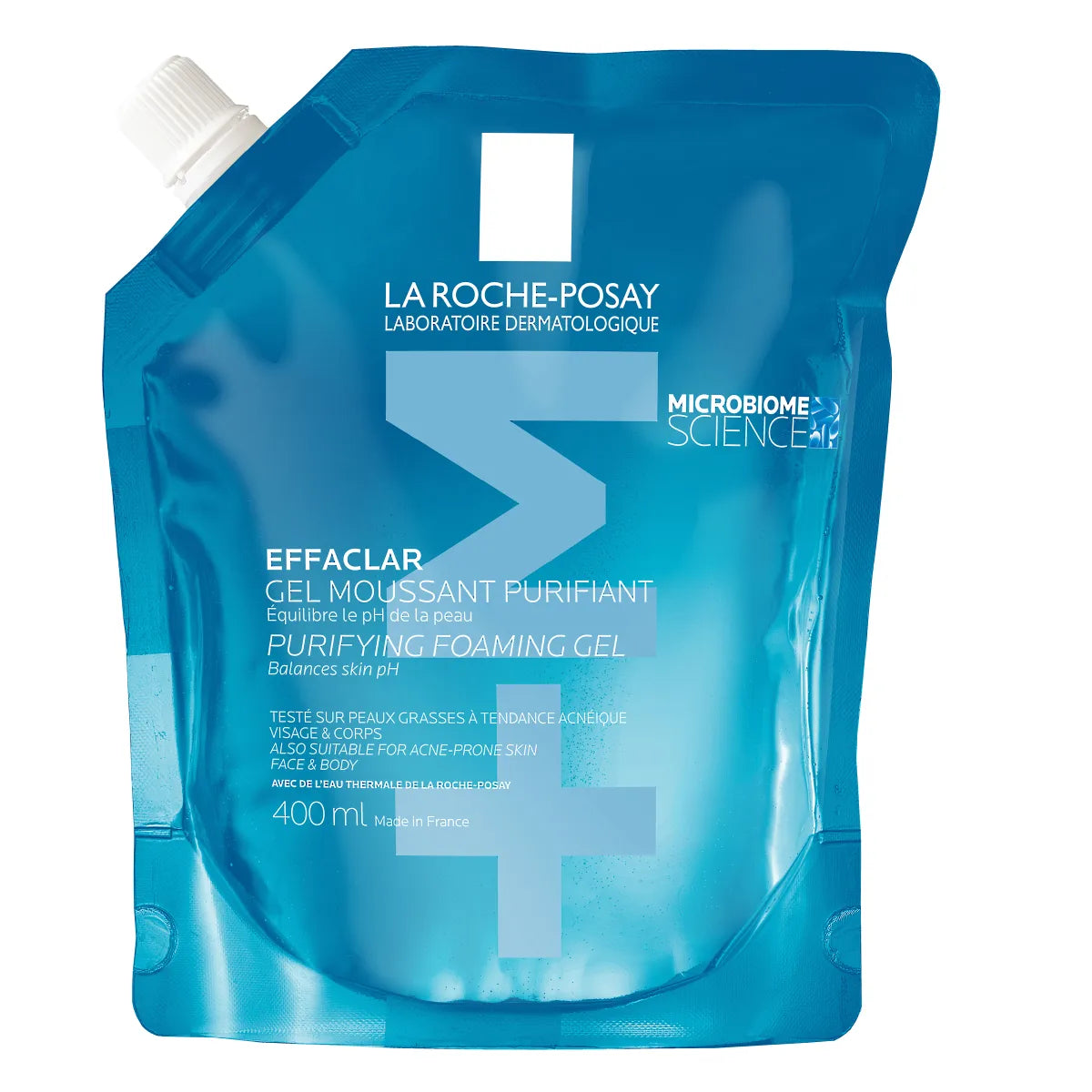 La Roche-Posay Effaclar+M puhdistusgeeli täyttöpakkaus 400 ml
