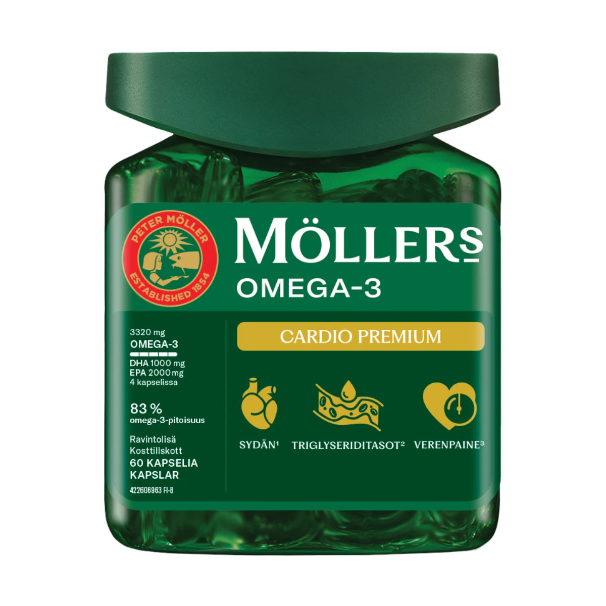 Möller Omega-3 Cardio Premium 60 kaps