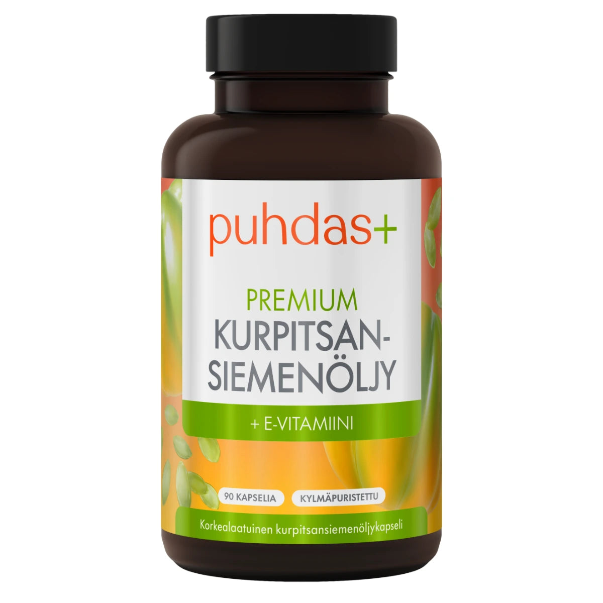 Puhdas+ Premium Kurpitsansiemenöljy 90 kaps