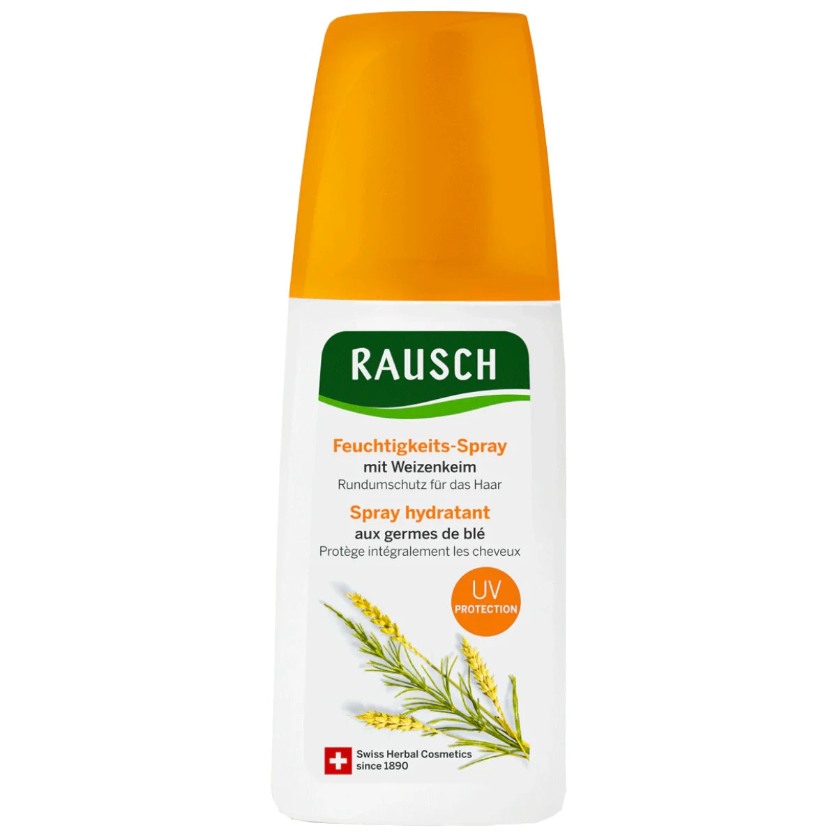RAUSCH Kosteuttava Vehnänalkio hoitosuihke 100 ml suojaa hiuksia auringonsäteilyltä