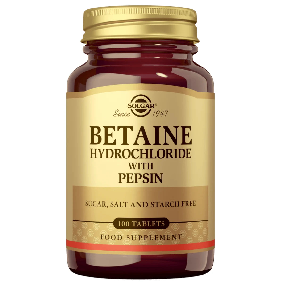 SOLGAR Betaiinihydrokloridi + pepsiini 100 tabl