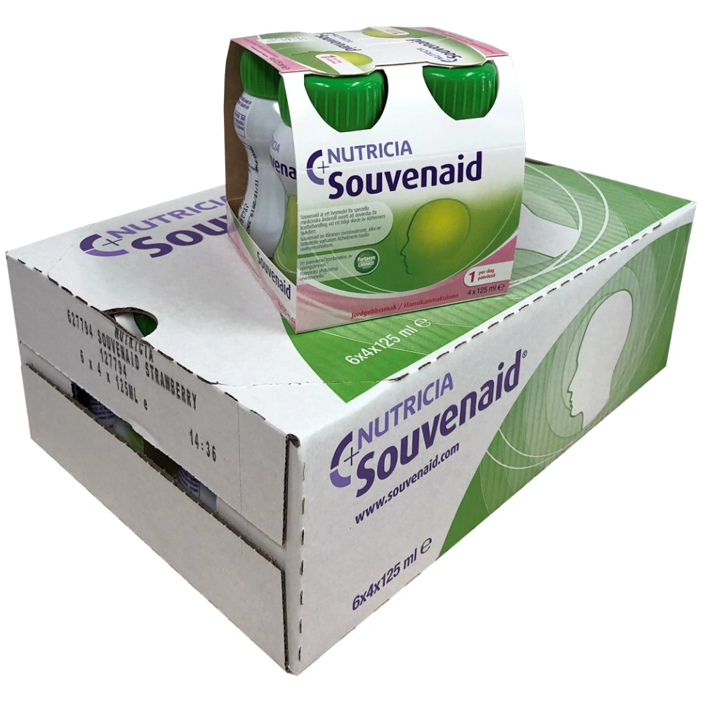 SOUVENAID mansikka 48x125 ml ravintovalmiste