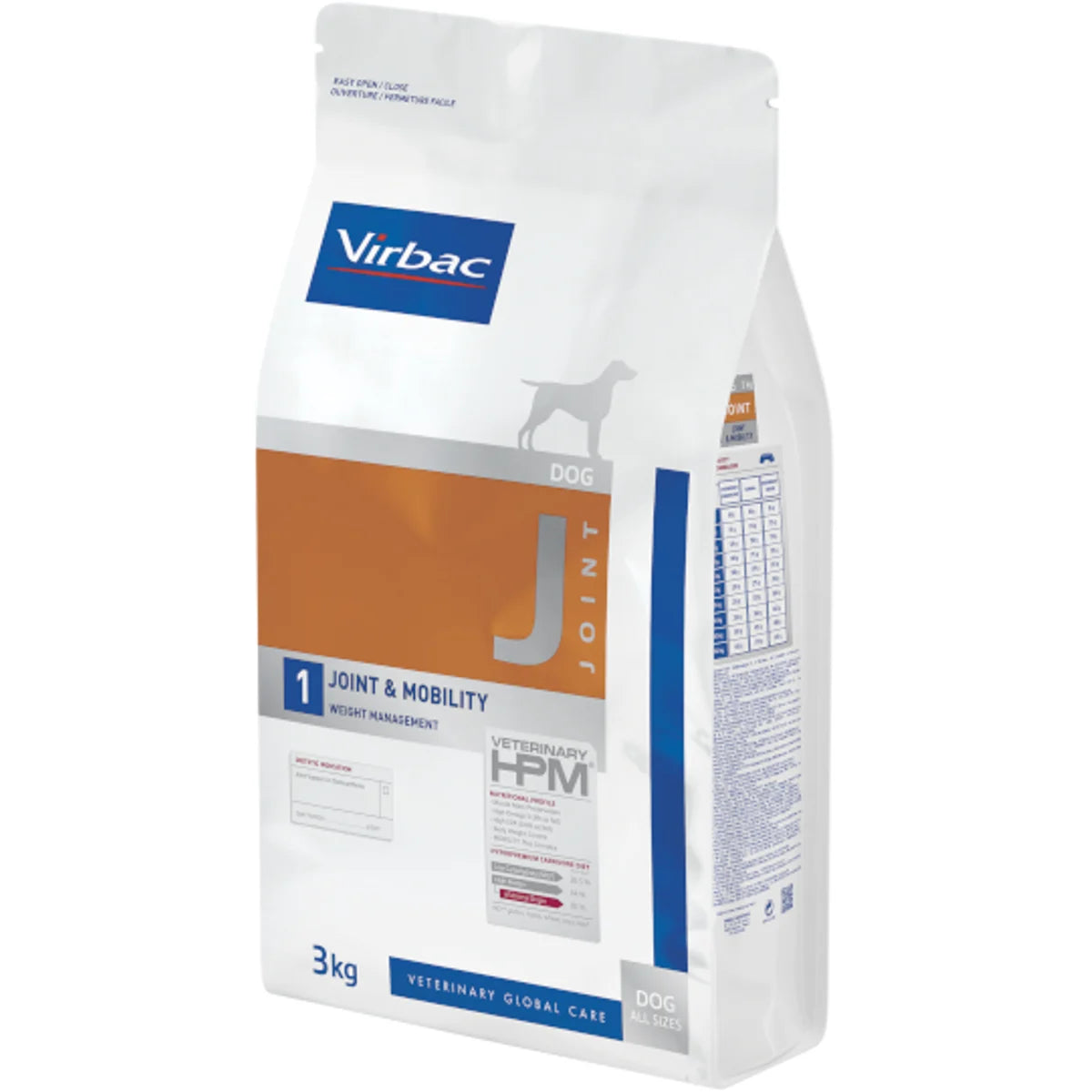 Virbac Dog Joint & Mobility J – Nivelten hyvinvointia tukeva täysravinto koiralle, 3 kg