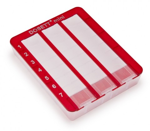 DOSETT MINI RED PIENIKOKOINEN LÄÄKEANNOSTELIJA 1 KPL