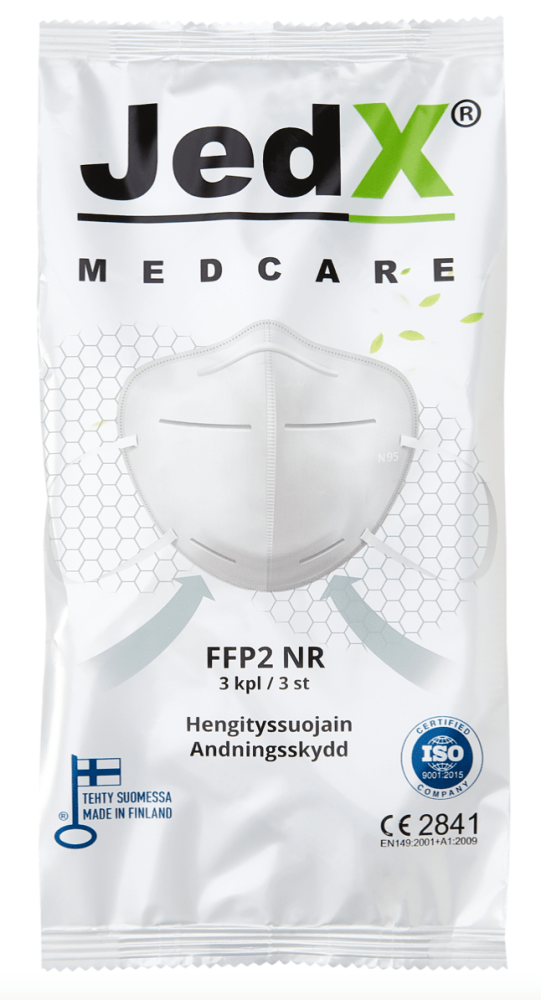 FFP2 HENGITYSSUOJAIN (FIN) 3 KPL