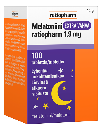 MELATONIINI EXTRA VAHVA RATIOPHARM 100 TABLETTIA