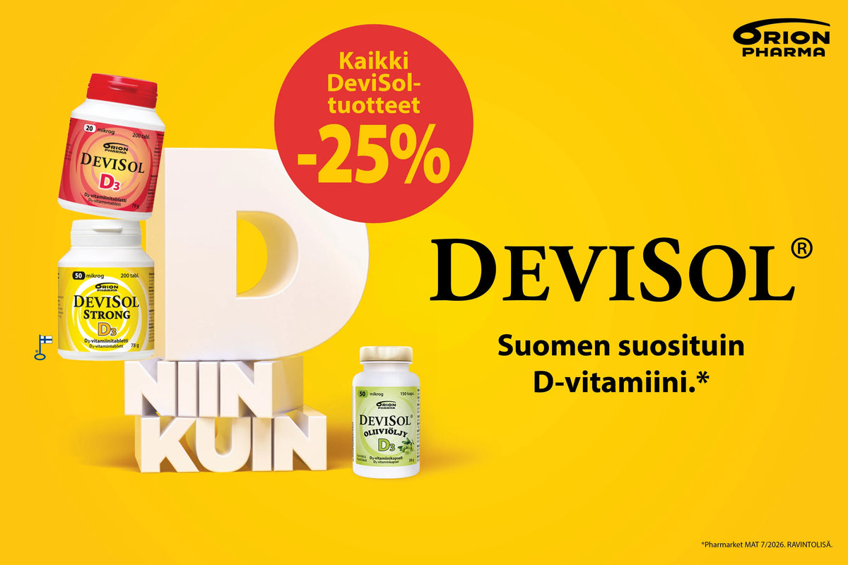 Devisol -25% lokakuun ajan