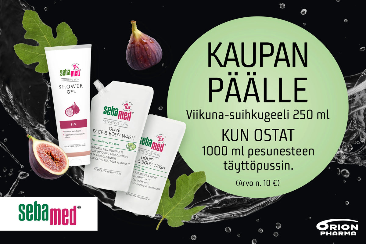 Sebamed täyttöpussin ostajalle Viikuna-suihkugeeli 250 ml