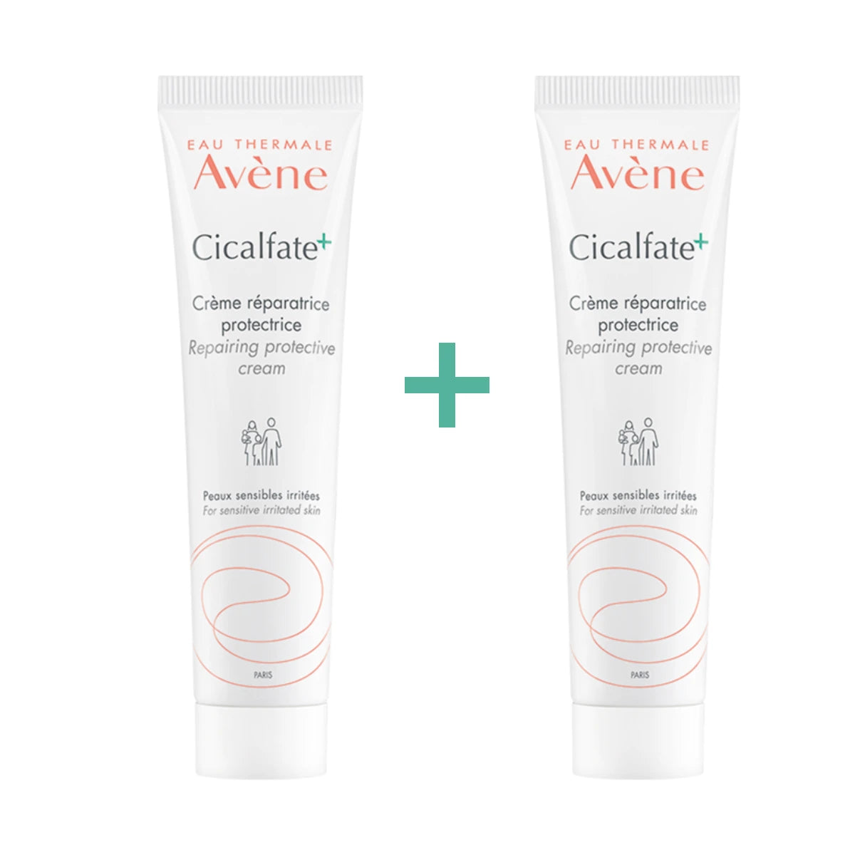 Avene Cicalfate+ Cream Duo 2x40 ml hoitovoide ärtyneelle iholle