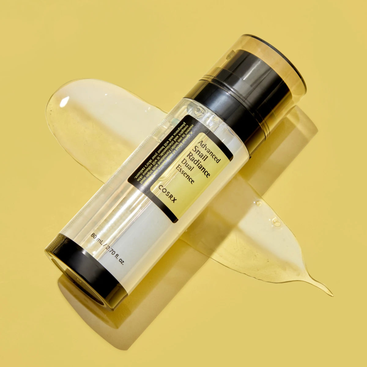 COSRX Advanced Snail Radiance Dual Essence kasvovesi, joka sisältää etanaseerumia