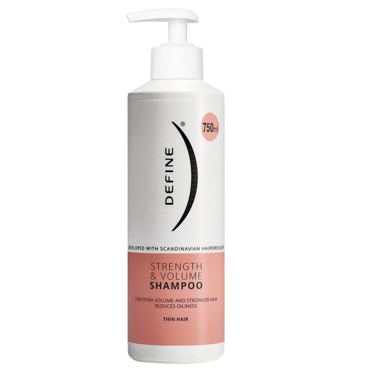 Define Strength & Volume Shampoo hennoille hiuksille 750 ml