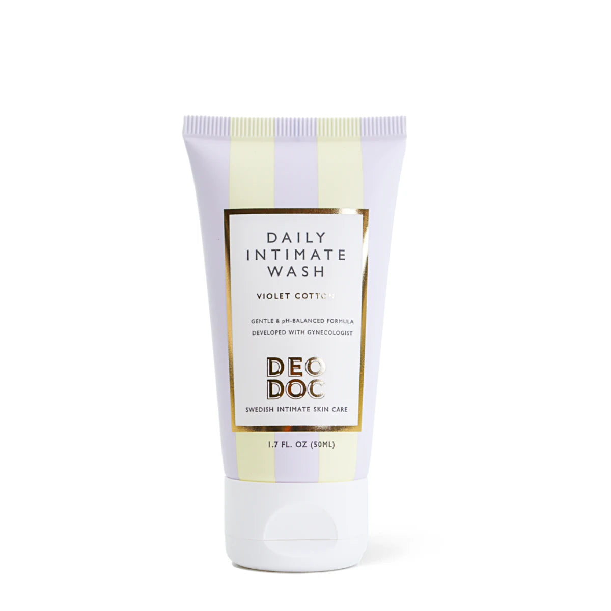 DeoDoc Intimate Wash Violet Cotton 50 ml – hellävarainen vegaaninen intiimipesuneste