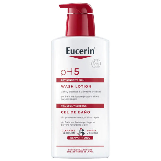 EUCERIN pH5 Washlotion hajustettu pesuneste 400 ml kuivalle ja herkälle iholle