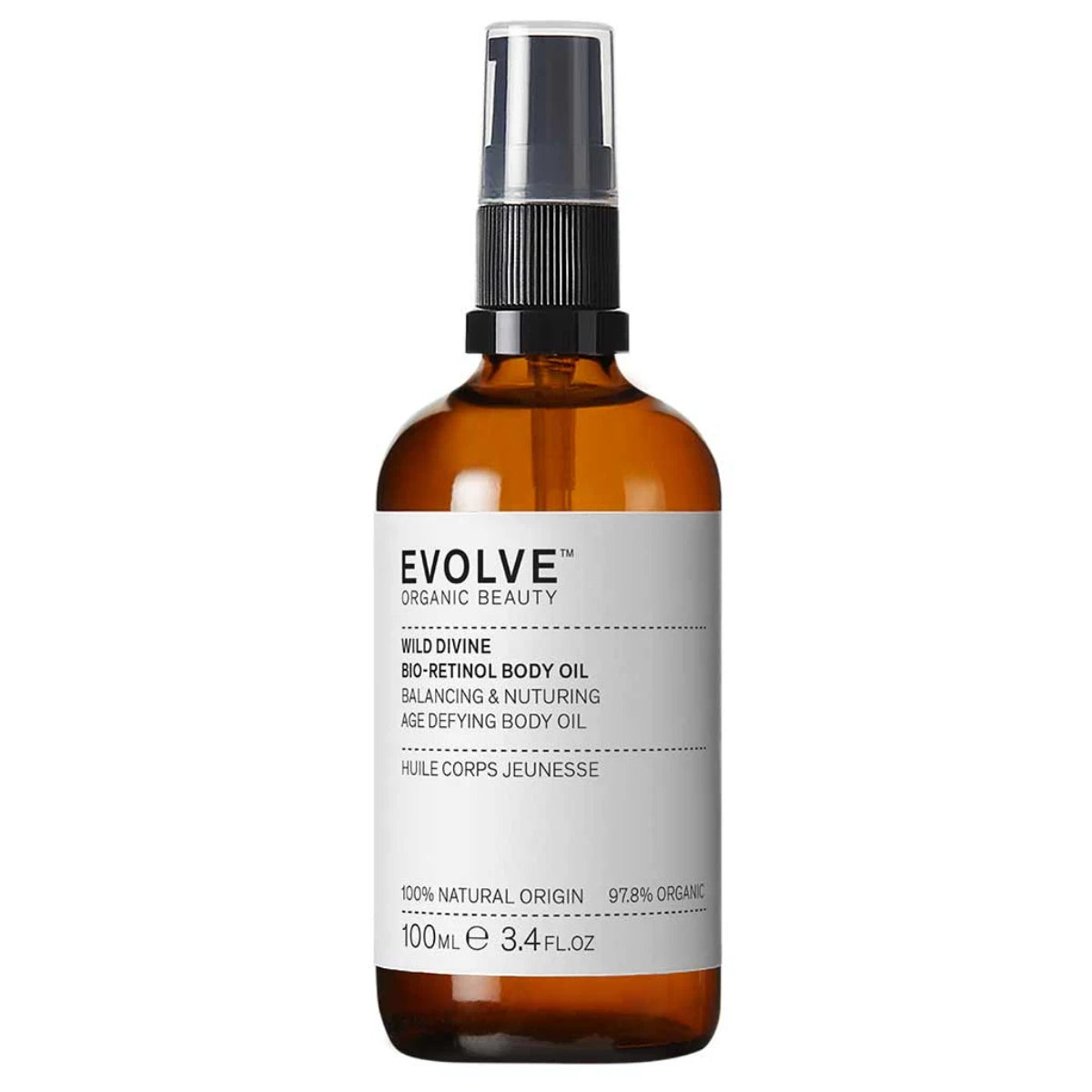 Evolve Organic Beauty Wild Divine Bio-Retinol Body Oil Vartaloöljy 100 ml