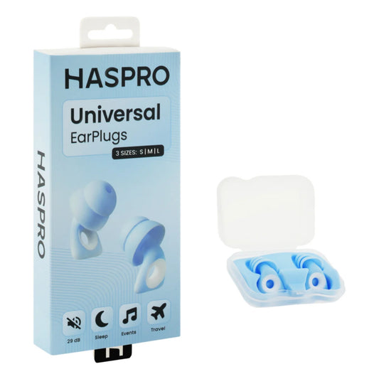 Haspro Universal Sininen silikonikorvatulpat S/M/L 4 paria