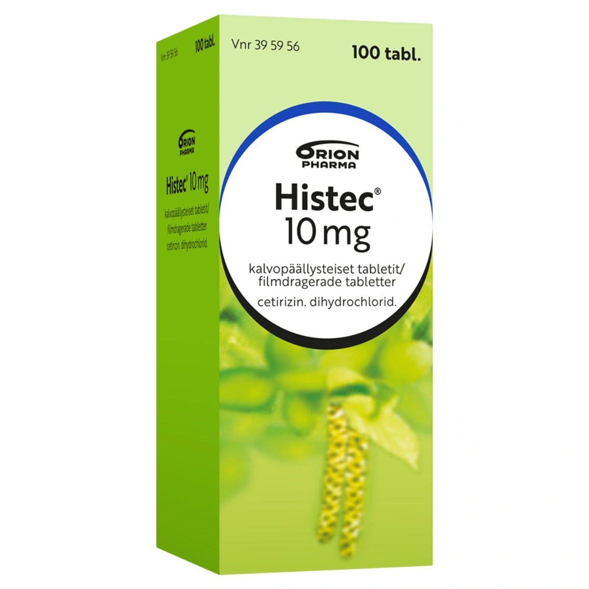 HISTEC 10 mg tabletti, kalvopäällysteinen 100 tabl