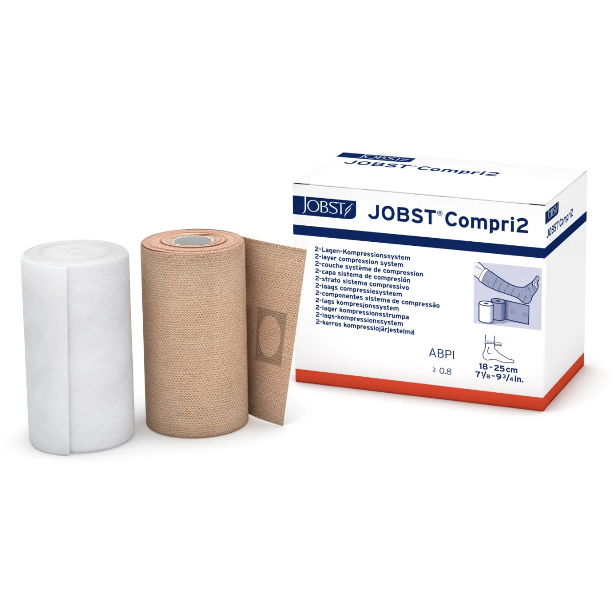 JOBST Compri2 18-25 cm 2-kerrosjärjestelmä turvotuksen hoitoon