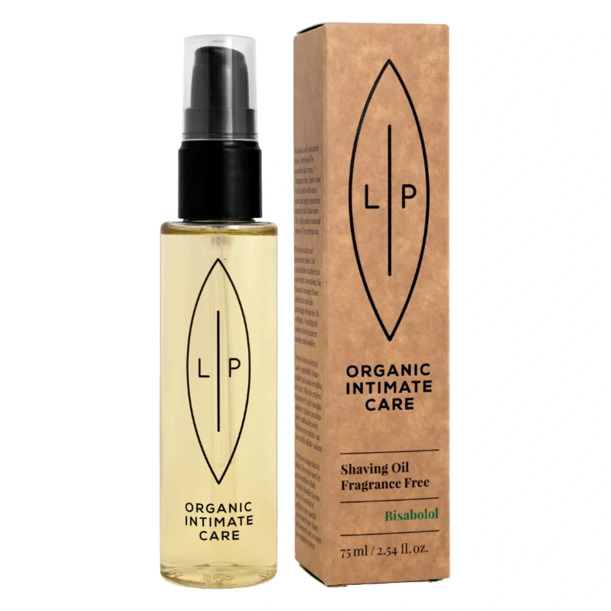 LIP Shaving Oil Fragrance free sheivausöljy 75 ml hajusteeton öljy karvanpoistoon intiimialueella