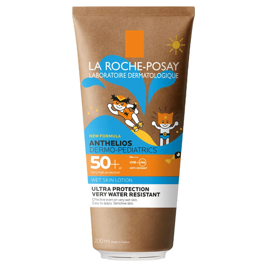 LA ROCHE-POSAY Anthelios Wet Skin SPF50+ aurinkosuojaemulsio lapsille 200 ml