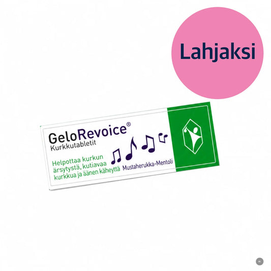 Lahjatuote GeloRevoice Mustaherukka-Mentoli 10 kpl