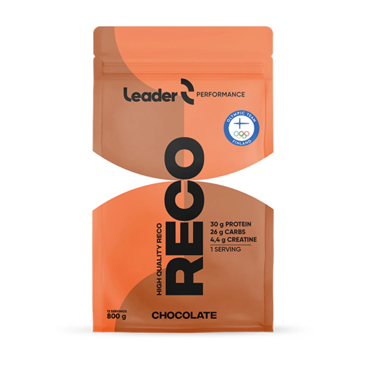 Leader Performance Reco Chocolate 800 g – Palautusjuoma tehokkaaseen treeniin ja nopeaan palautumiseen