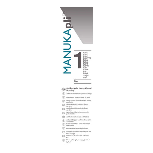 MANUKApli-tuubihunaja 44 g –&nbsp;haavageeli 100% manukahunajaa