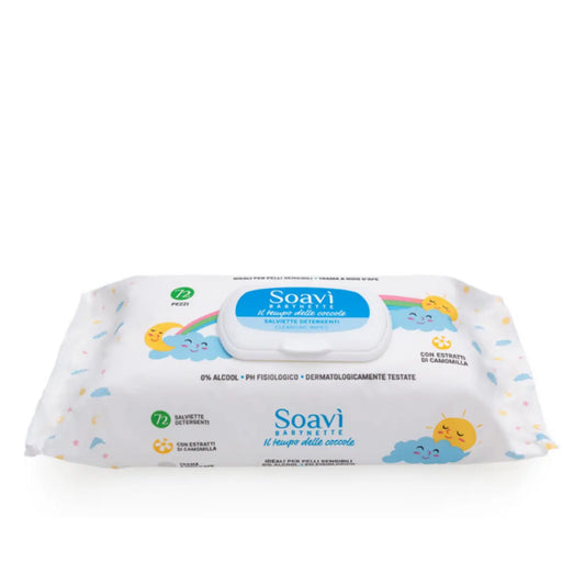 MEDS SOAVI Vauvan puhdistuspyyhe luonnollinen 72 kpl