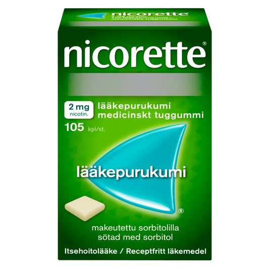 NICORETTE 2 mg lääkepurukumi 105 kpl