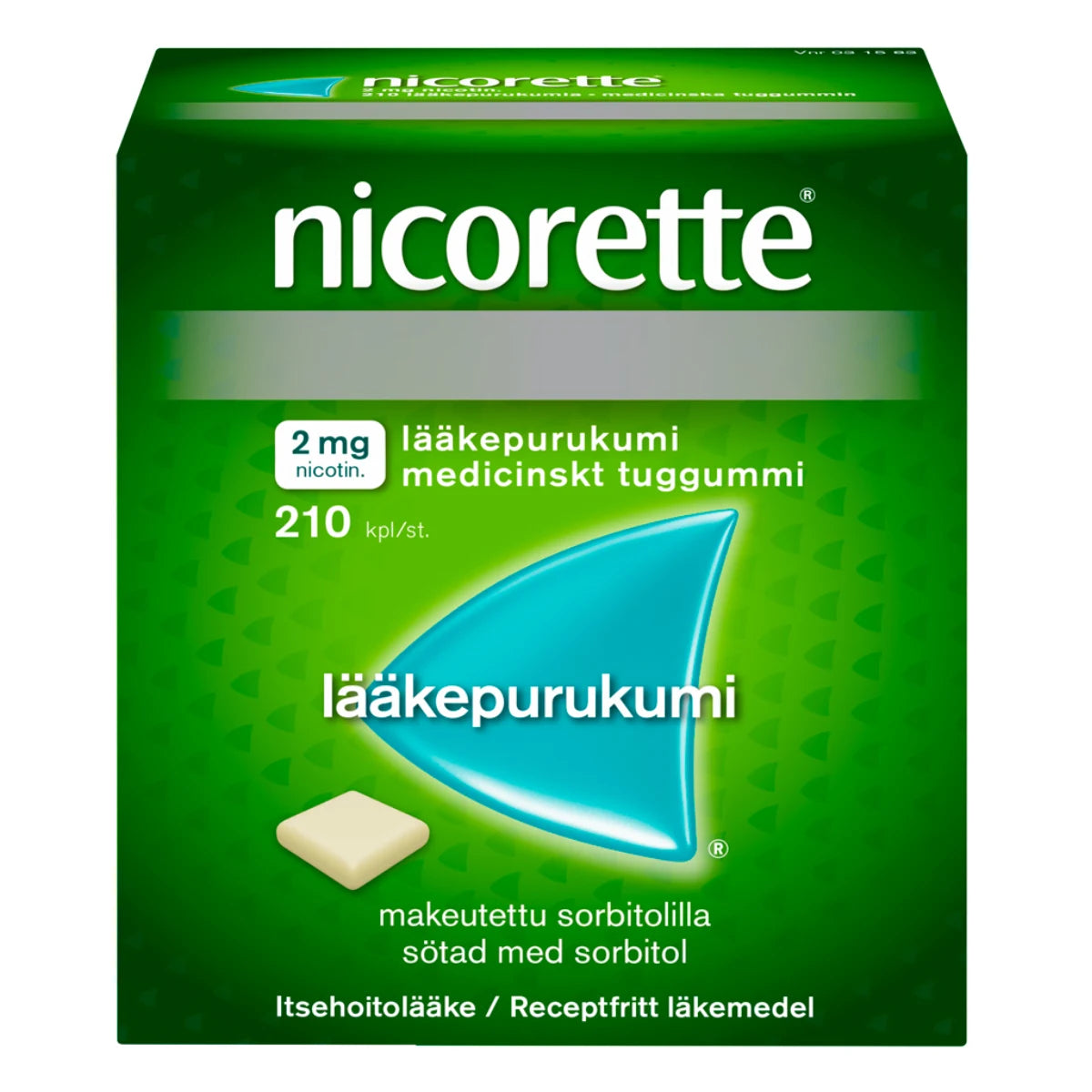Nicorette 2 mg lääkepurukumi 210 kpl
