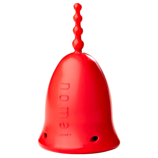 NOMAI Kuukuppi Light, punainen 1 kpl on valmistettu Suomessa 100% lääketieteellisestä silikonista.