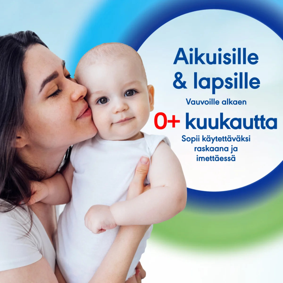 Otrivin Natural Plus Hypertoninen 2,3 % suolavesi sopii aikuisille ja myös vauvoilla