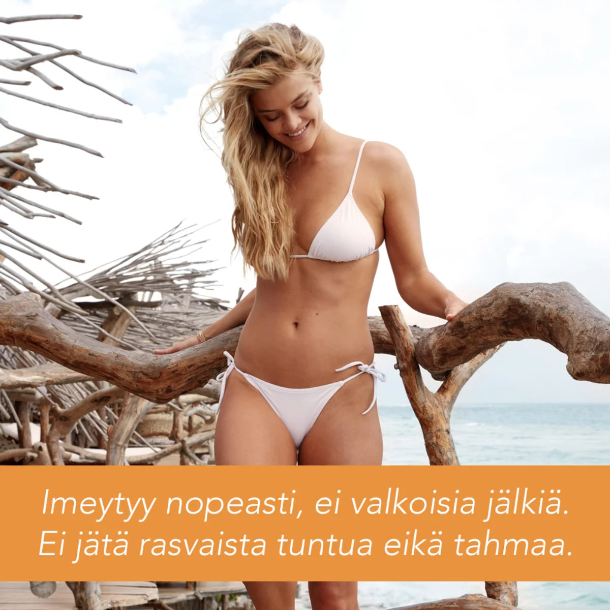 PIZ BUIN Moisturising Sun lotion SPF50+ aurinkosuojavoide imeytyy nopeasti, ei jätä valkoisia jälkiä