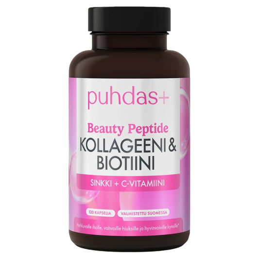 PUHDAS+ Beauty kollageeni & biotiini kapseli 120 kpl