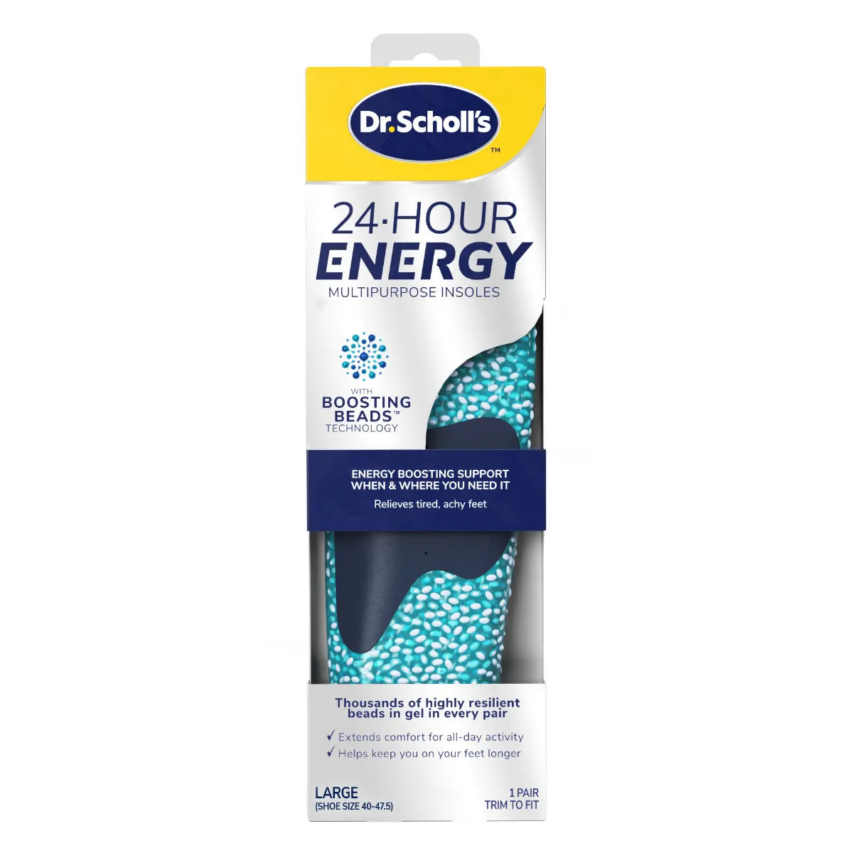 Scholl 24hr Energy pohjallinen Large 1 pari – jalkojen väsymistä lievittävät pohjalliset