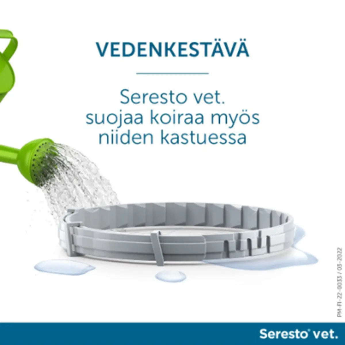 SERESTO Vet koirille yli 8 kg 2,03 g/4,5 g panta on vedenkestävä