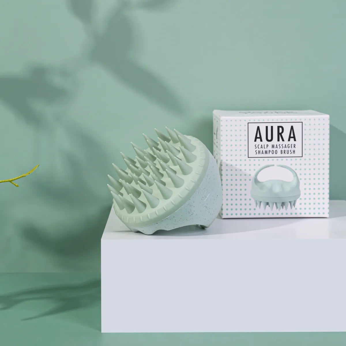 SisterYoung Aura Mint Shampooharja – valmistettu pehmeästä silikonista
