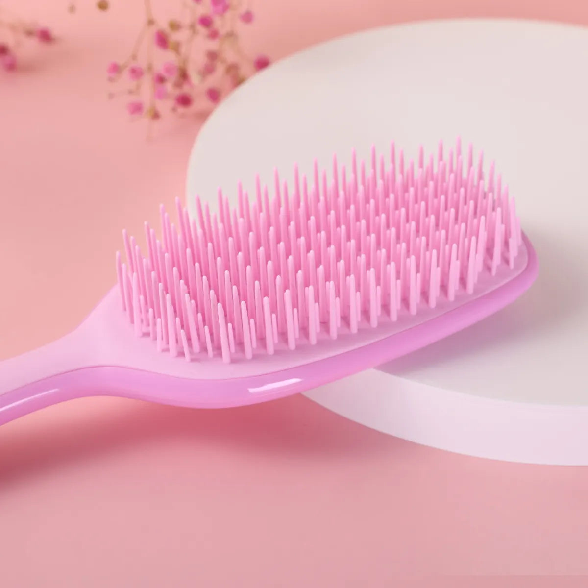 SisterYoung Ayla Pink hiustenselvitysharja pehmeät ja joustavat harjakset