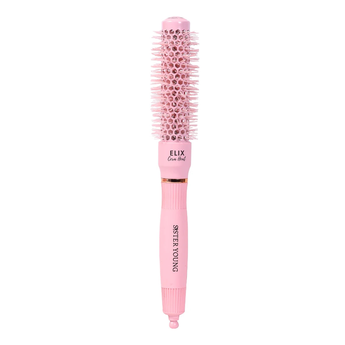 SisterYoung Elix Cera Heat Pink – keraaminen pyöreä hiusharja 25 mm