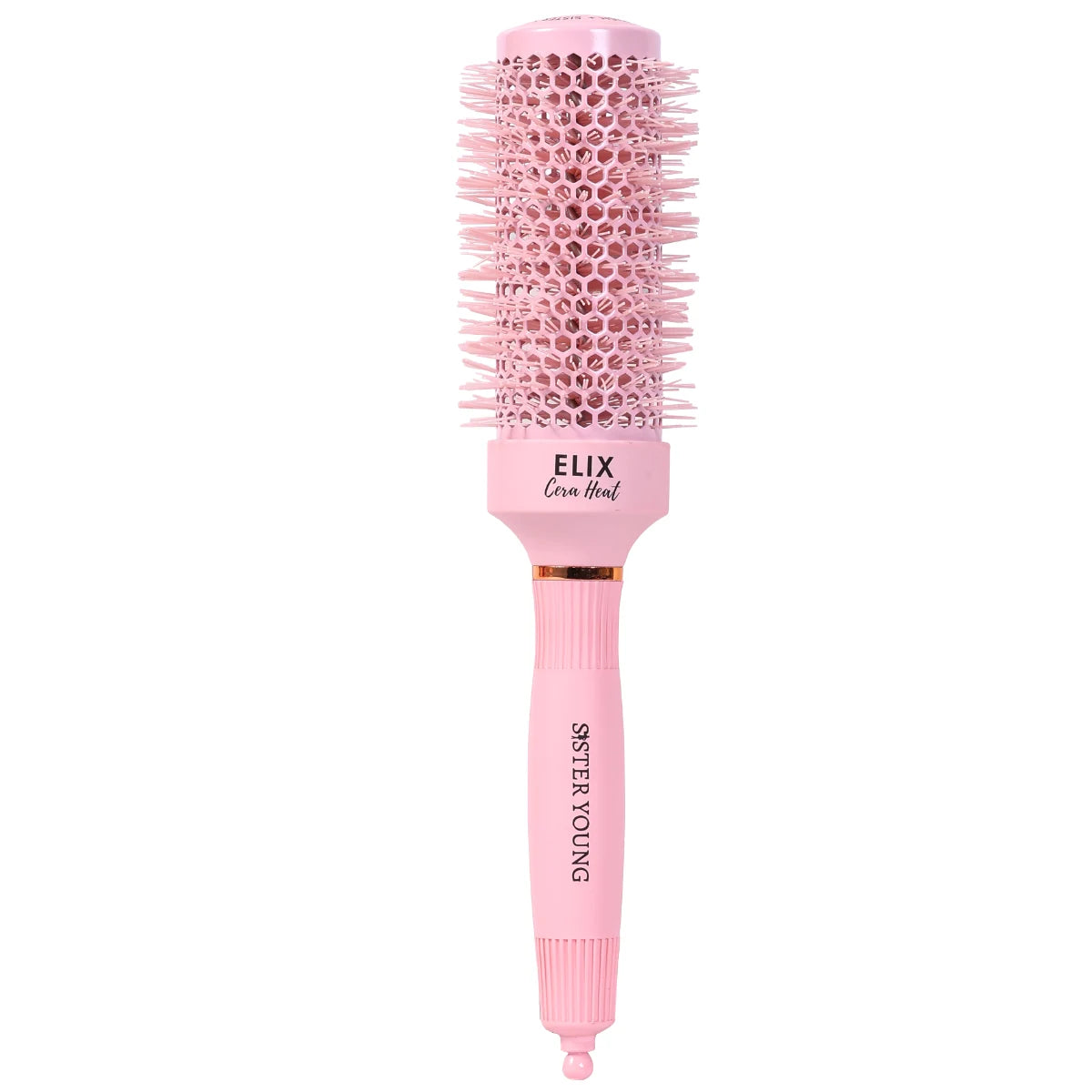 SisterYoung Elix Cera Heat Pink – keraaminen pyöreä hiusharja 43 mm
