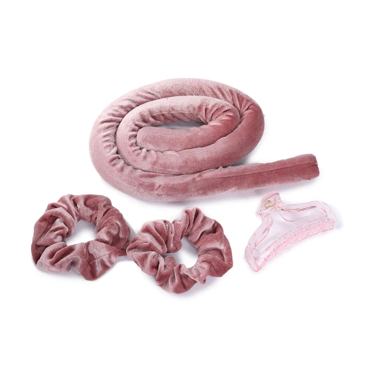 SisterYoung Lisa Pink Hair Curling Set hiustenkiharrussetti kiharat yön yli ilman lämpöä