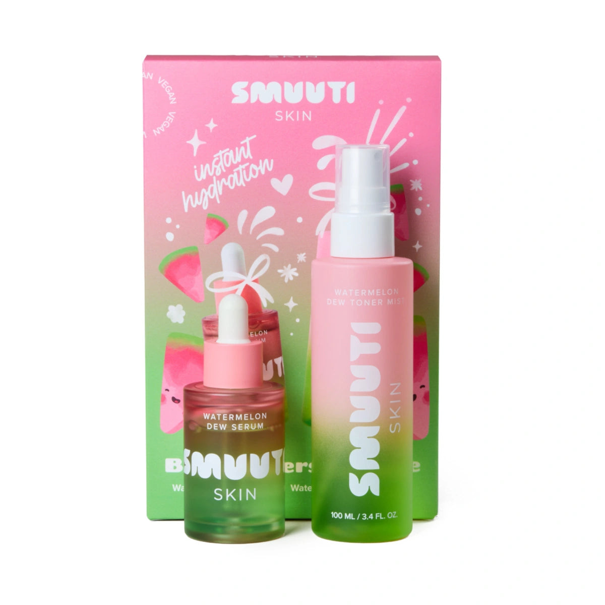 Smuuti Skin Best Sellers Bundle sisältää kaksi tuotetta ihon kosteutukseen