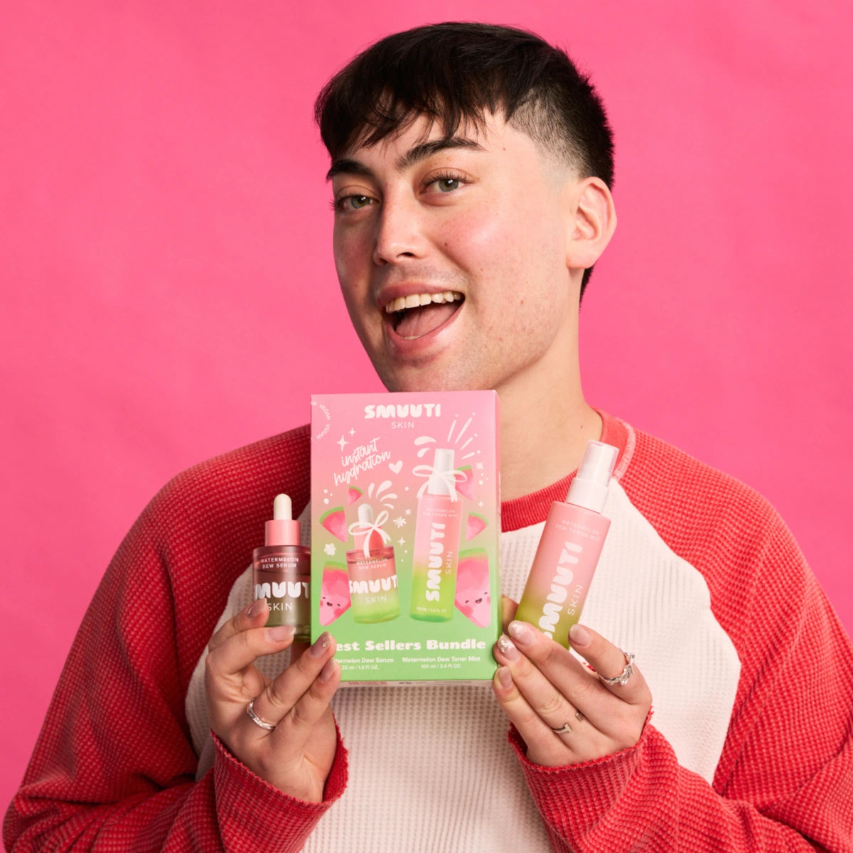 Smuuti Skin Best Sellers Bundle: vesimeloniuutetta ja hyaluronihappoa sisältävä kaksikko