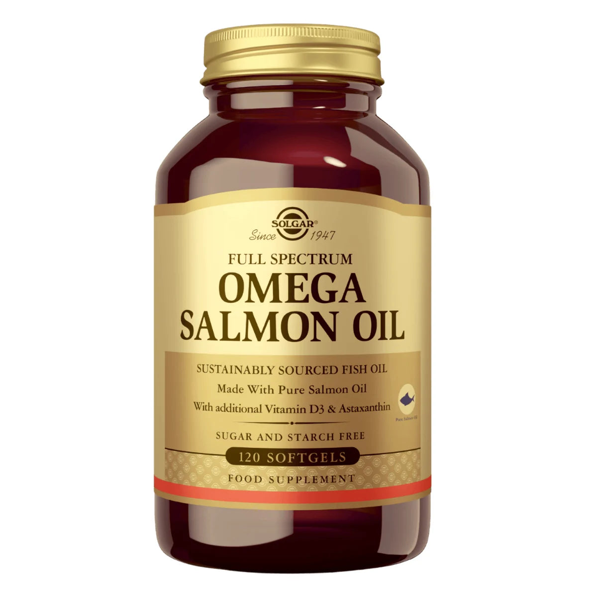 SOLGAR Full Spectrum Omega Salmon Oil 120 kaps