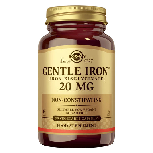 SOLGAR Gentle Iron 20 mg (bisglysinaatti) 90 kaps