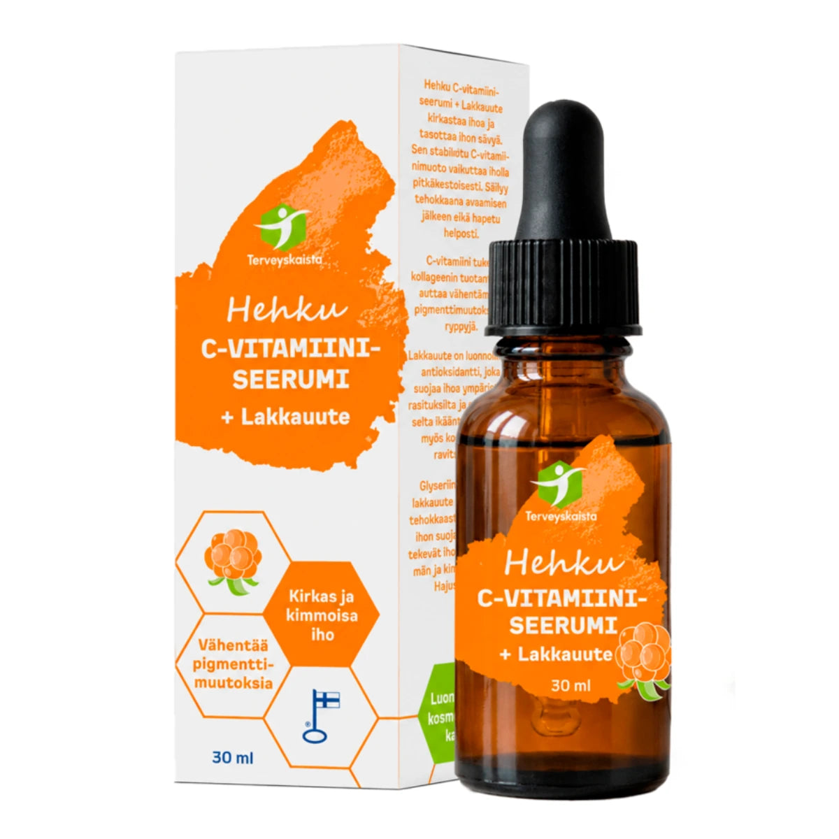 Terveyskaista Hehku C-vitamiiniseerumi + Lakkauute 30 ml