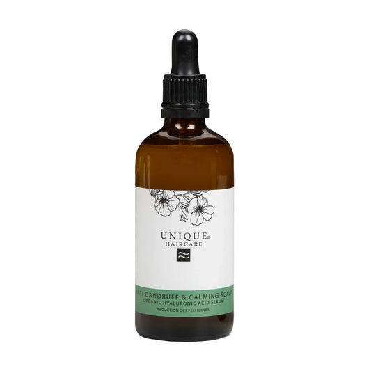 Unique Beauty Anti-Dandruff &amp; Calming Scalp HA Serum 100 ml
– Hilseen hallintaan, kutinan rauhoittamiseen ja hiuspohjan tasapainottamiseen